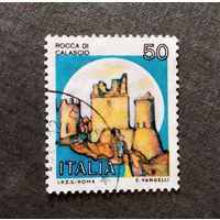 Марка Италия 1980 год Замок