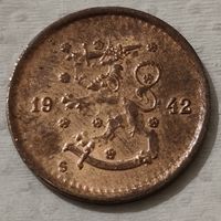 Финляндия 50 пенни, 1942 (14-15-8)
