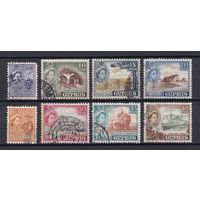 184.BrK. Великобритания. Колонии. Кипр. Елизавета II. Местные мотивы. 1955 г. Сборный лот.