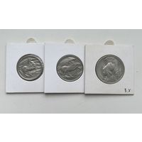 ГРЕЦИЯ  5+10+20 драхм 1973 г.