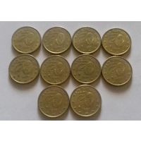 1 евро Испания 1999 г. (10 монет по 10 ец.)