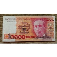 Werty71 Бразилия 10 крузадо 1990 10000 UNC банкнота
