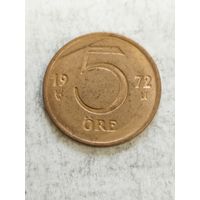 Швеция 5 оре 1972