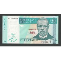 Малави 50 квача 2009 года. Тип P-53d. Состояние UNC
