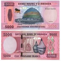 Руанда 5000 франков 2024 год UNC
