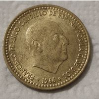 Испания 1 песета, 1966 (68 внутри звезды (1968)) (1-9-123)