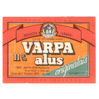 Этикетка пива Varpa Прибалтика Ф996