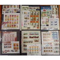 Марки России 1996, фауна, корабли, Новый год, большой лот марок, блоков, малых листов, неполный, высокий каталог