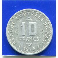 Мали 10 франков 1976 , ФАО , Рис