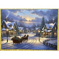 Открытка новогодняя чистая 10х15 см.