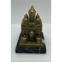 Бронзовая миниатюра на камне. Московский Кремль. Архангельский Собор