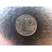 Финляндия. 10 пенни.1995. С 20 копеек. Распродажа коллекции. Смотрите другие лоты.
