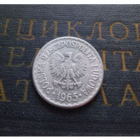 1 злотый 1965 Польша #02 XF