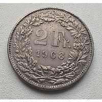 Швейцария 2 франка 1968  1-14-23
