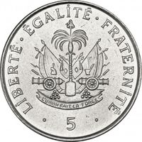Гаити 5 сантимов, 1997 UNC