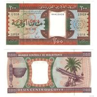 Мавритания 200 угий 2002 год UNC