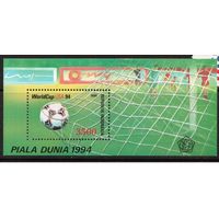 Индонезия-1994,(Мих.Бл.94)  **  Спорт, ЧМ-1994 по футболу,