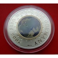 ТОРГ! Чемпионат мира по футболу 2006 года. Германия! 20 рублей! 2005! Серебро! ВОЗМОЖЕН ОБМЕН!