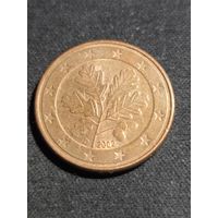 Германия 5 евроцентов 2002 D