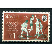 Британские колонии - Сейшелы - 1976г. - Летние Олимпийские игры, 1 R - 1 марка - гашёная [Mi 360]. #O-W-102-B-2