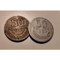 Польша. 50 грошей 1949. Никель и цинк