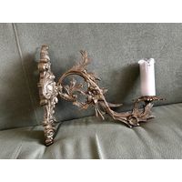 Светильник Бра бронза стекло винтаж 32х26см