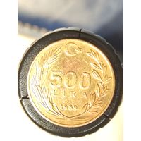 Турция 500 лир 1989