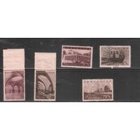 СССР-1938, (Заг.547-552)  * (без клея)   , Метро