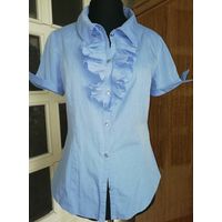 Красивая блузка-рубашечка 100%cotton хорошей текстуры, размер44-46, Франция