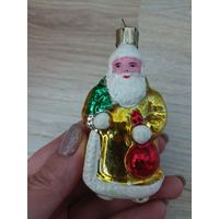 Елочные игрушки, стекло дед мороз