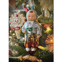 Ёлочная игрушка "Малыш с погремушкой", СССР, редкий