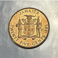 Ямайка 25 центов 1995
