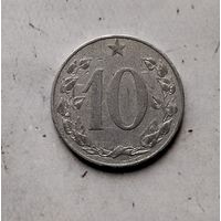 10 геллеров 1953 года Чехословакия. Чехословацкая Республика. Единственная на аукционе!