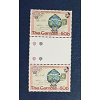 Гамбия** 200 лет первого полета на воздушном шаре гаттер-пара