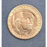 Германия 5 марок, 1982 150 лет со дня смерти Иоганна Вольфганга фон Гёте капсула