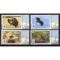 Киргизия 2014. Птицы WWF Гриф 4 марки (467)