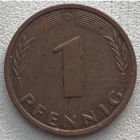 Германия 1 пфенниг 1987 г. D