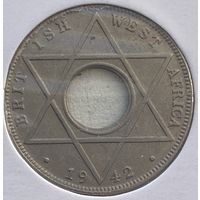Британская Западная Африка 1/10 пенни 1942 г. В холдере