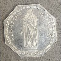 Германия Нюрнберг нотгельд 20 пфеннигов 1921 посвященный Альбрехту Дюреру. трамвайный жетон