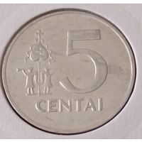 Литва. 5 центов 1991 года. (2)
