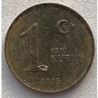 Турция 1 куруш 2005 г.