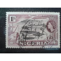 Нигерия, колония Англии, 1953. Стандарт. Корабль и плотогоны