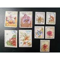 РАСПРОДАЖА КОЛЛЕКЦИИ. Куба. марки "цветы"