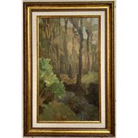 Волков А.В Этюд, 1960г. Картон, масло.Размер 22х37 см.