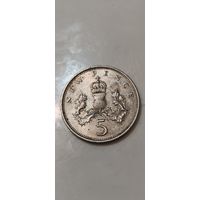 Великобритания 5 новых пенсов 1970