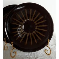 Тарелки. Диаметр 20 см. Обливная керамика. Две одним лотом