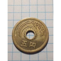5 йен Япония 1976 год толстая