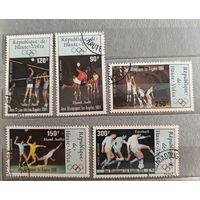 РАСПРОДАЖА КОЛЛЕКЦИИ. Верхняя Вольта. марки "игровые виды спорта. Олимпиада Лос-Анжелес 1984"