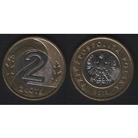Польша y283 2 злотых 2018 год (mw) (_alb2