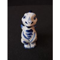 Статуэтка фарфоровая Дракон Дракоша, Гжель